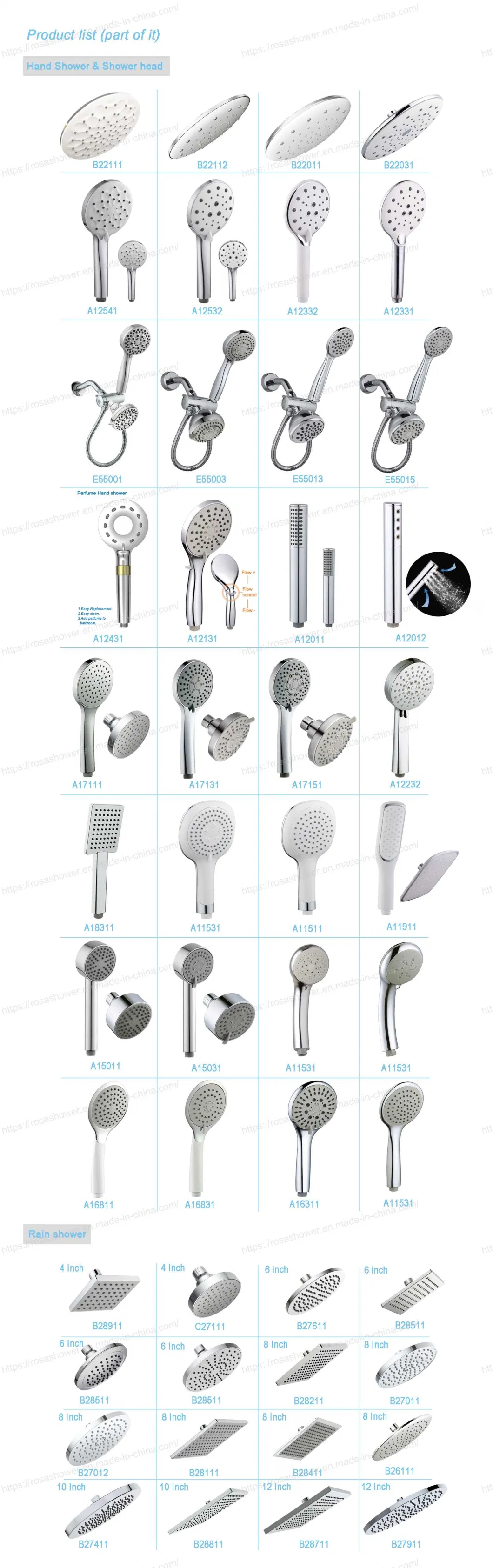 Rainfall Shower Head High-Pressure Hand Held Shower, Shower Head Shower Combo E51001, Hotelspa